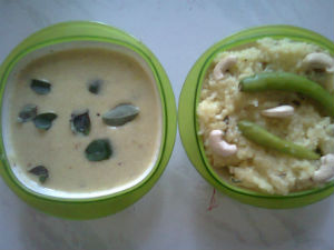 Kattambali rice recipe along with paladya