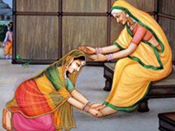 ಹಿರಿಯರ ಪಾದ ಮುಟ್ಟಿ ನಮಸ್ಕರಿಸುವುದು