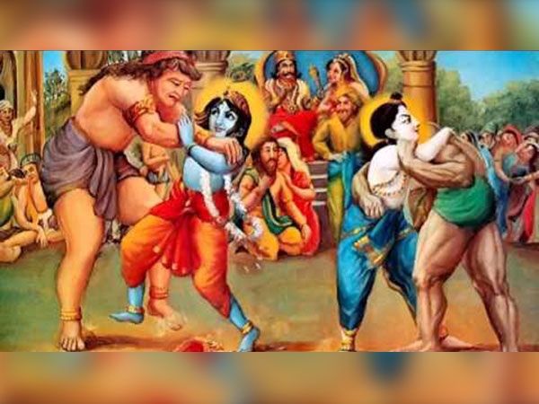 ಕುಸ್ತಿ ಪಟುಗಳಾಗಿರುವ ಚಾನುರ ಮತ್ತು ಮುಷ್ತಿಕ