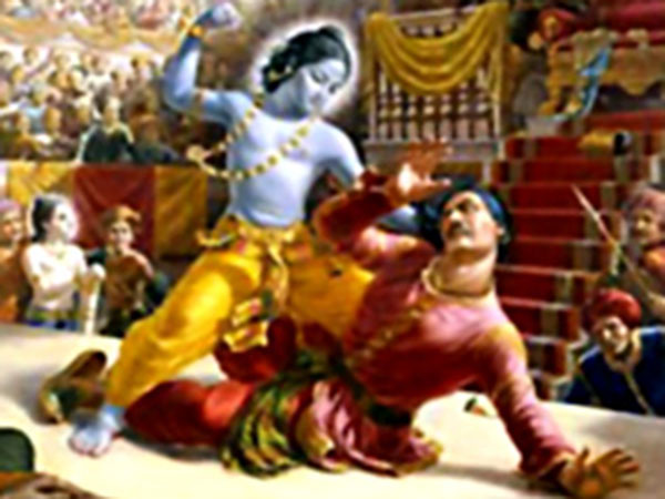 ಕೃಷ್ಣನಿಗೆ ಚಾನುರನ ಸವಾಲು
