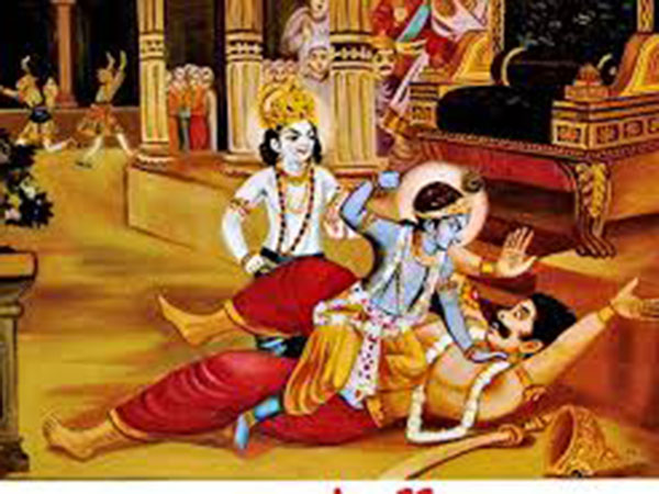 ಕೃಷ್ಣನ ಕೈಯಲ್ಲಿ ಕಂಸನ ವಧೆ