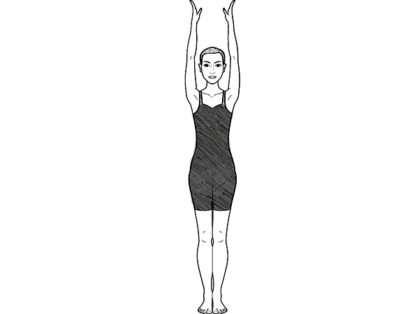 ತಾಡಾಸನ ಭಂಗಿ (standing bow pose)