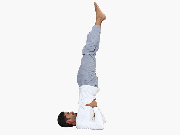 1. ಸರ್ವಾಂಗಾಸನ (Shoulder stand)