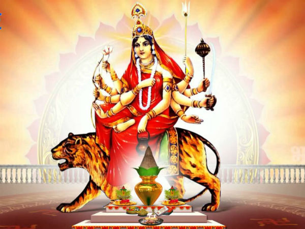 4. ನಾಲ್ಕನೇ ದಿನ ಕೂಷ್ಮಾಂಡ ದೇವಿಯ ಮಂತ್ರ ಪಠಿಸಿ